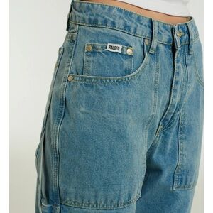 Ragged priest jeans - Mid blue combat